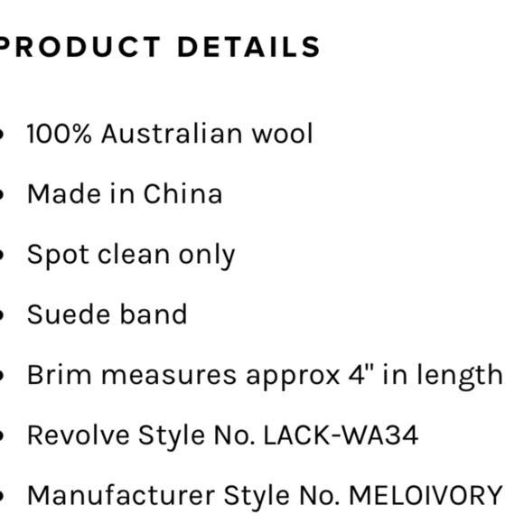 Lack of Color Melodic Fedora in Ivory 100% Australian wool festival cowgirl main image 10